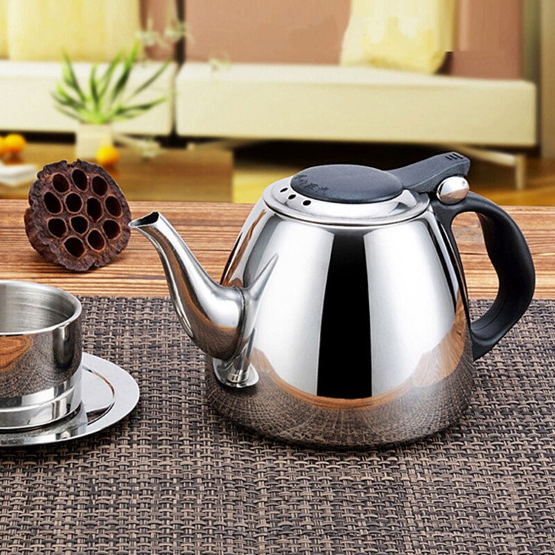 1.2L Induction Cooker Tea Pot Kitchen Tools Stainless Steel Water Kettle Flat Bottom Coffee Kettle CNIM