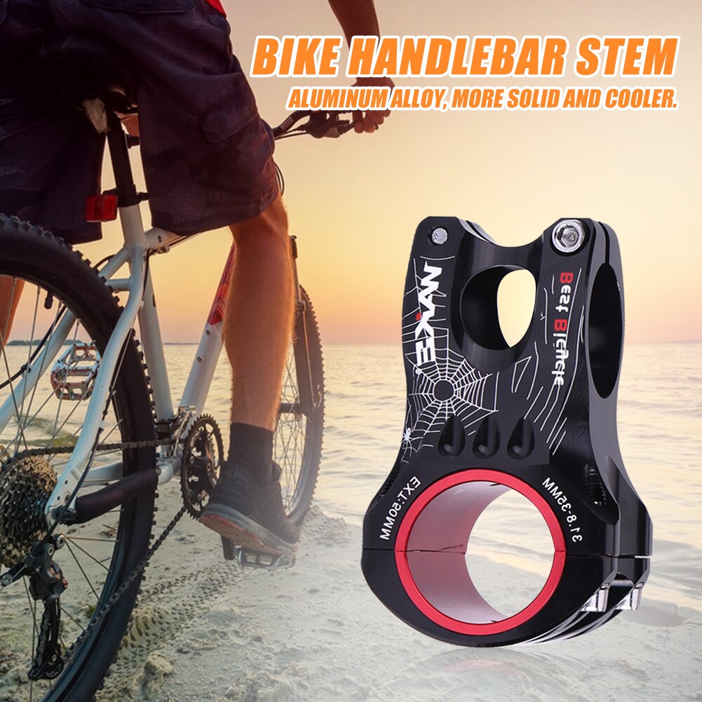 1pcs WAKE Bicycle Rear CNC Aluminum Alloy Bicycle Stem for 31.8mm-35mm Handlebar MTB Mountain Road Bike Partsf Cycling Equipment