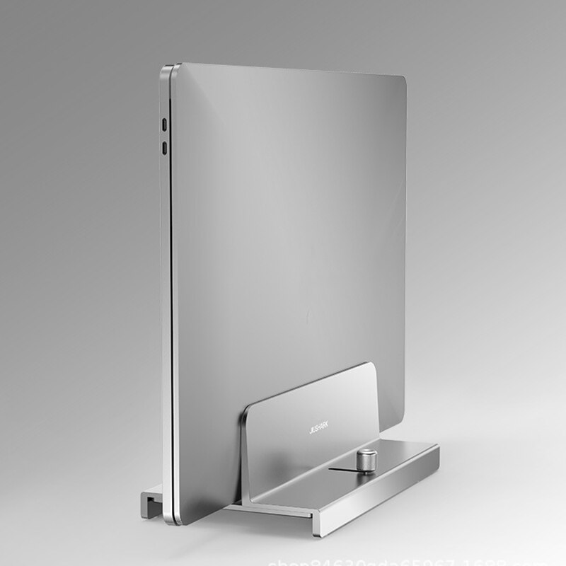 JIUSHARK uniwersalna pionowa aluminiowa podstawka robić laptopa regulowana (10-34Mm) uchwyt na laptopa podstawka biurowa kompatybilna ze wszystkimi laptopami