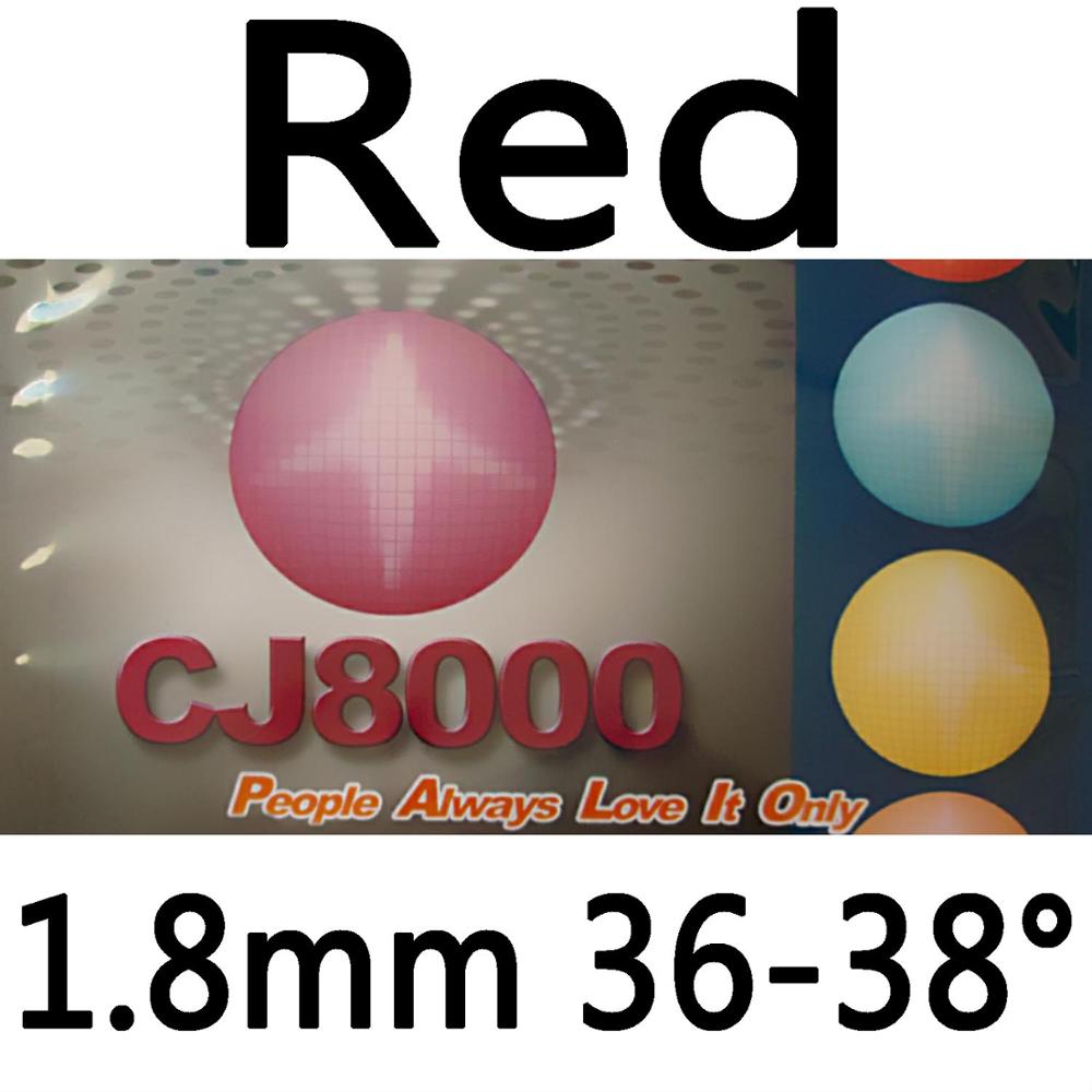 Palio cj8000 (biotech) espinhas de borracha para pingue-pongue, tênis de mesa com esponja (dureza: 36-38): red 1.8mm H36-38