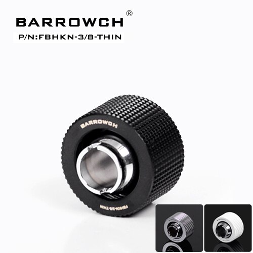 Barrowch trepunkts 3/8 "tunt rör handtät fog 3/8 " tjockt rörkompressionsbeslag fbhkn -3/8