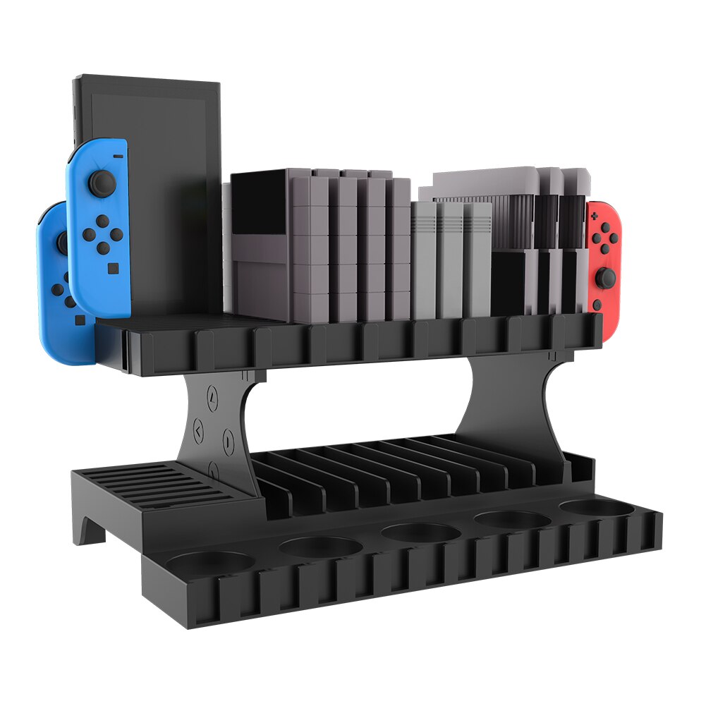 Multifunctional storage rack for Nintend Switch Console Storage Bracket Disk Storage Tower Game Card Box Storage Stand Holder