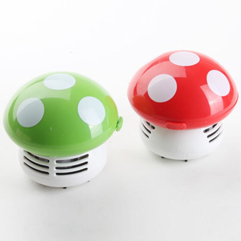 Mini aspiradora con forma de seta para coche, mesa de escritorio, aspiradora de polvo, para ordenador de casa, 6 colores