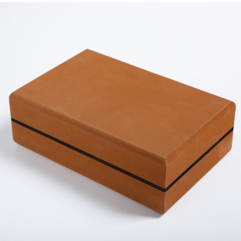 Colorful high density TPE block Yoga Dance auxiliary supplies increase brick color block nice pattern Yoga aids: Chocolate