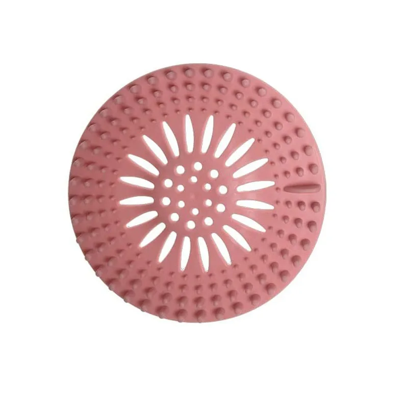 2 Stück runder Silikon-Abfluss-Haarfänger, Küchenspüle-Sieb, Badezimmer, Dusche, Bad, Stopper, Abflussabdeckung, Haarfalle für die Küche: YELLOW