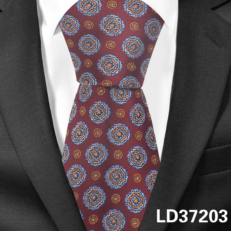 Blomsterhalsbånd til mænd kvinder klassisk jacquard slips til bryllup forretningstøj tynd slips slank mænd slips gravatas: Ld37203