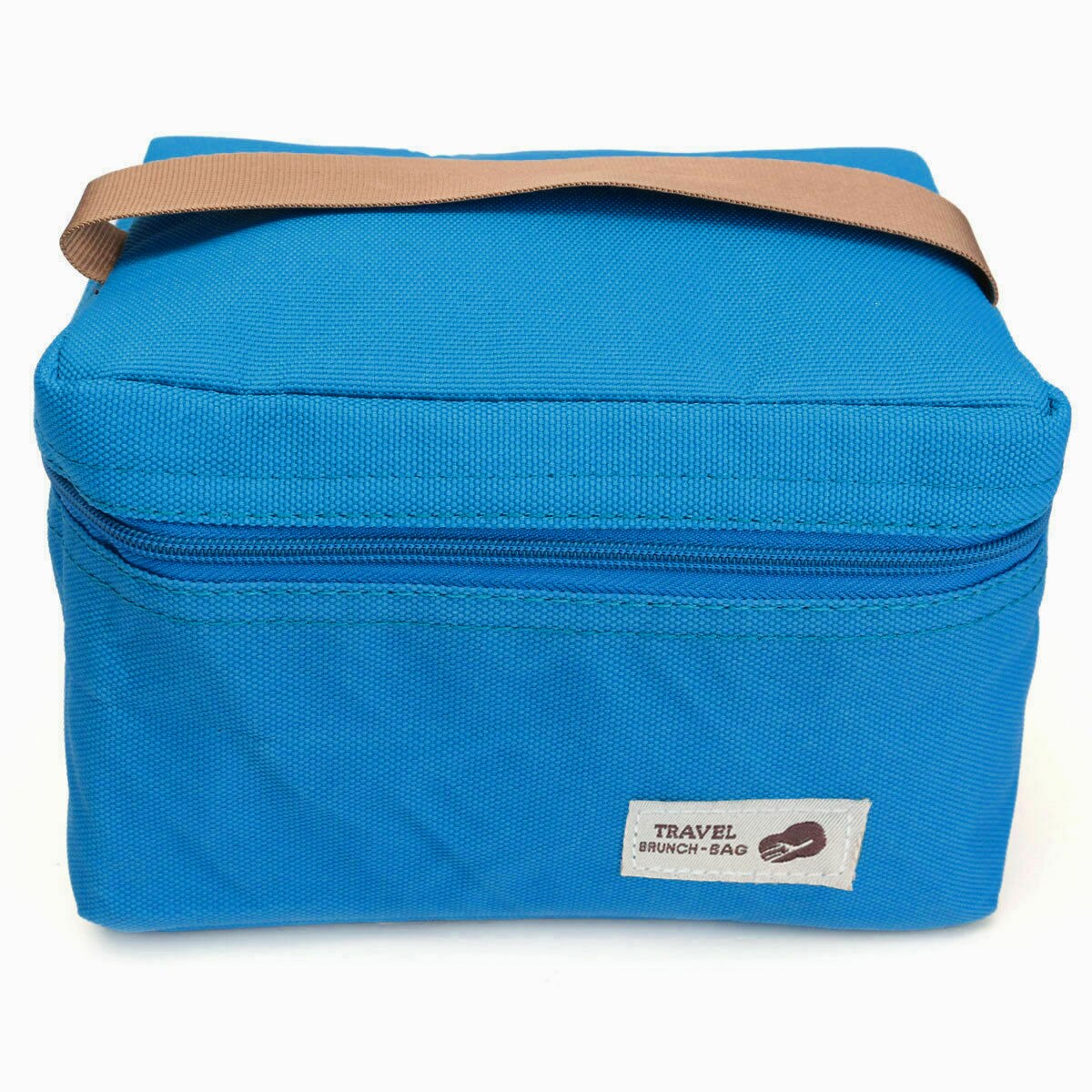 Bærbar termisk isoleret køligere madpakke opbevaringspose picnic rejse bære tote stor kapacitet antitryk hold varmen: Blå