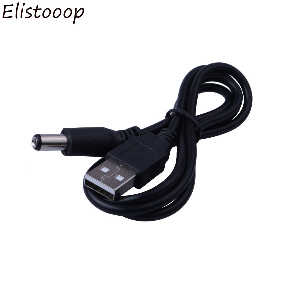 Cable de alimentación de 5V USB a DC, Cable de cargador de conector USB macho a macho de 5,5mm para conector de 5,5mm, accesorios para dispositivos electrónicos pequeños