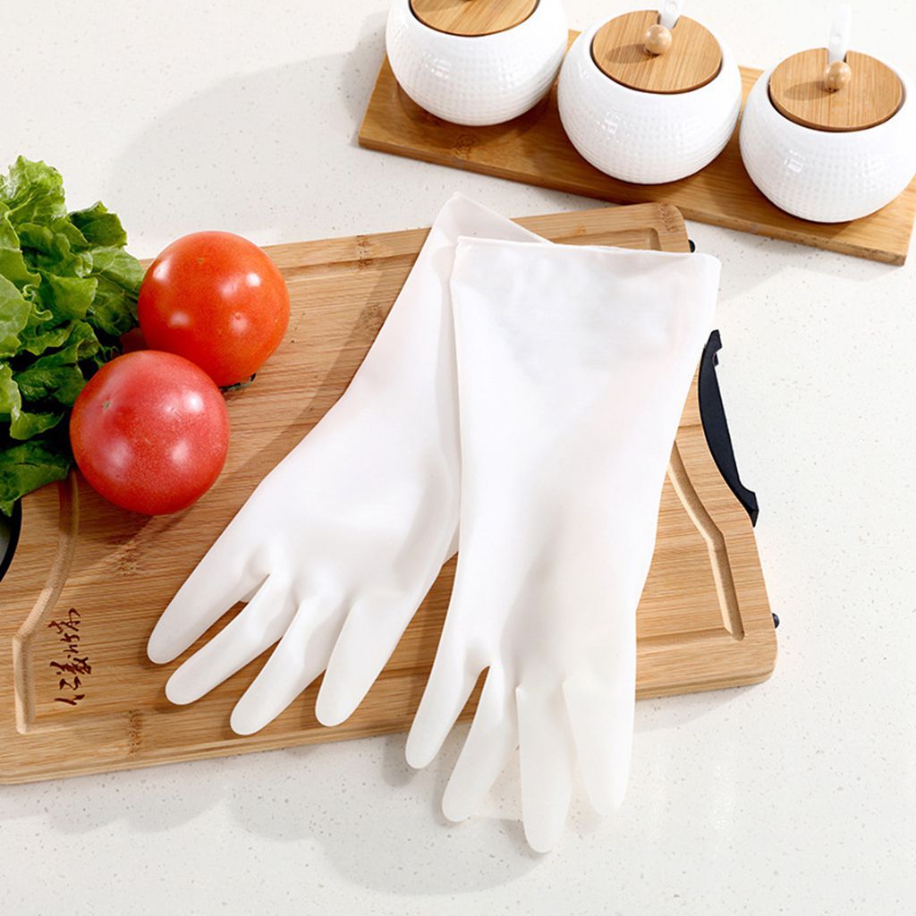 Guantes de limpieza antideslizantes para el hogar, manoplas duraderas para lavar platos, para ama de casa, suministros de limpieza de cocina, 1 par