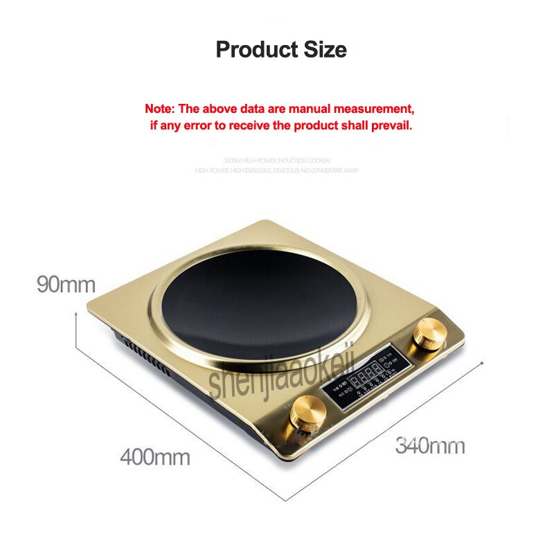 Home induction cooker Waterproof high power Concave type magnetic Hotpot cooker intelligent Electric mini pot stove 220v 1pc