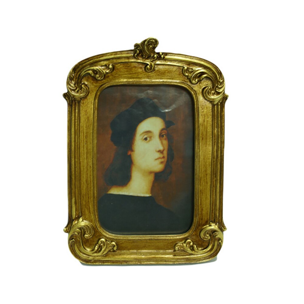 6/7inch Photo Frame European Style Picture Frame Rectangular Luxury Antique Photo Frame Home Decoration Marcos De Fotos De Pared: 6inch