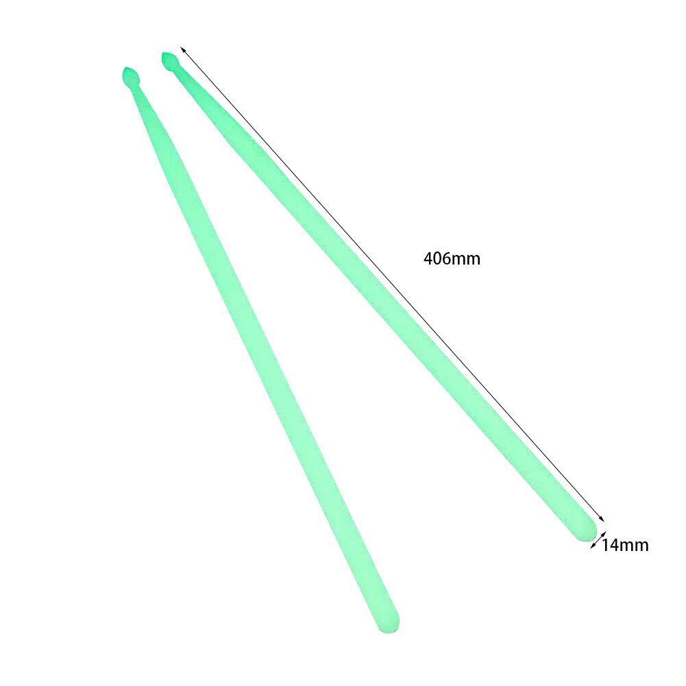 1 paire de baguettes fluorescentes en Nylon 5a, bâtons de batterie lumineux qui brillent dans la nuit, Instruments musicaux à lumière brillante