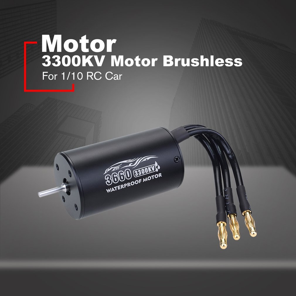 3650 2300/3100/3900KV / 3660 2600/333800KV Motor With 60A ESC Kit Waterproof Brushless Motor for 1/10 RC Car Boat ESC Racing: 3660-3300KV Motor