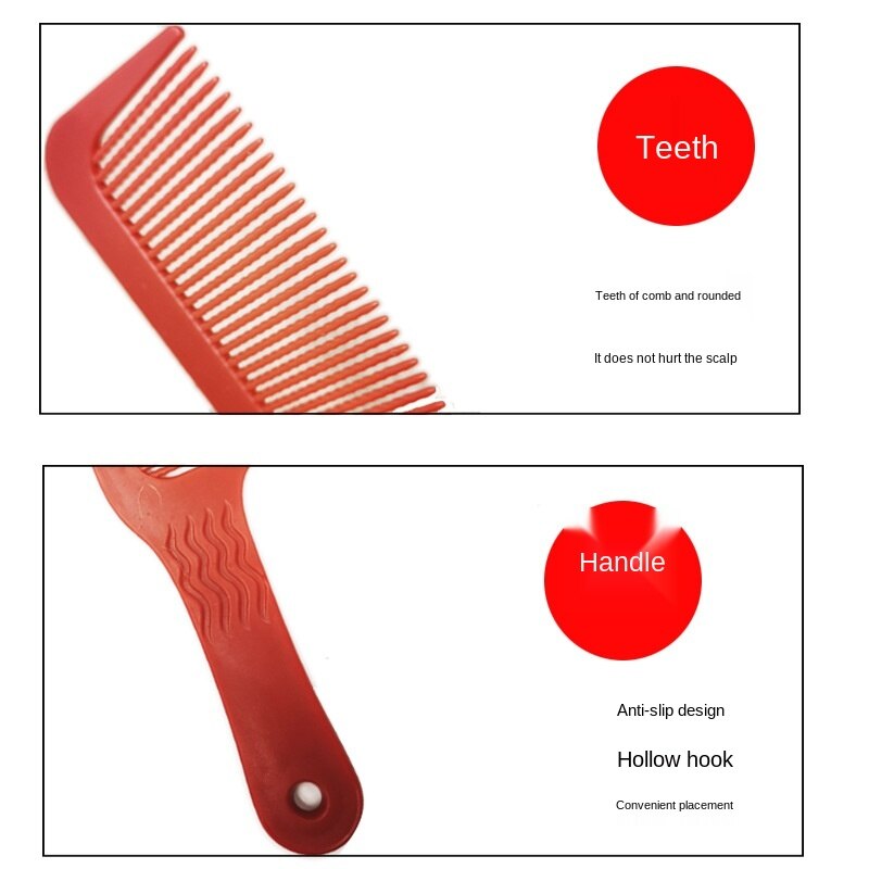 Peine Antiestático de carbono para peluquería 3D, Mango antideslizante, para peluquero