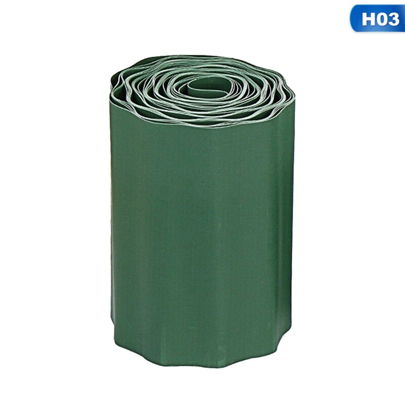 Plastic Garden Grass Lawn Edge Edging Border Fence Wall Driveway Roll Path Guardrail Garden Fence: H03