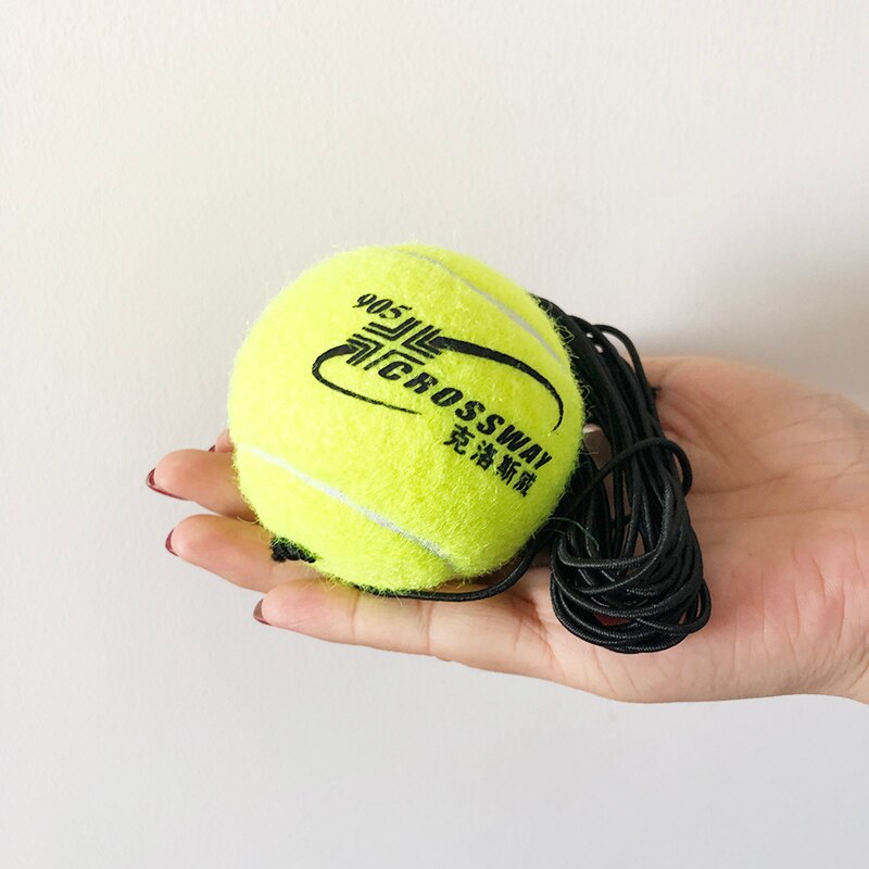 1 stk tennisbolde træningspartner rebound træningsbold med 3.8m elastiske reb gummibold til begyndere