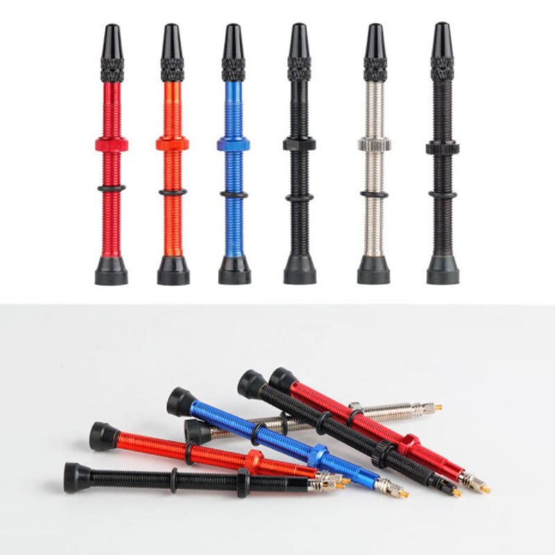 MTB Mountain Bike Carbon Rim Tubeless Valve Road Bicycle Aluminum Alloy French Presta Valve F/V 40MM 60MM