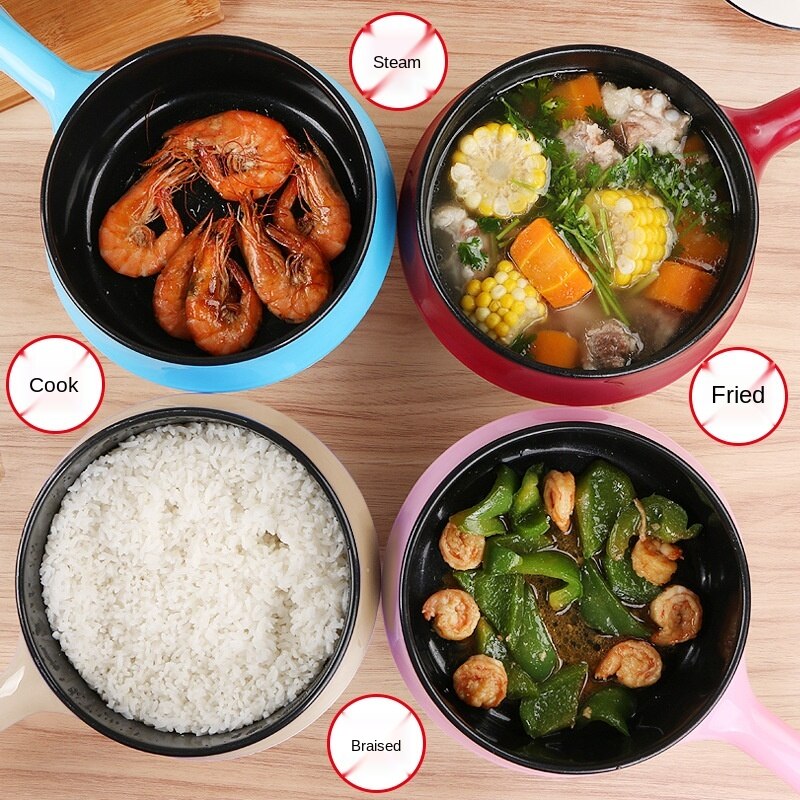 Multi-function electric cooker mini electric cooker dormitory cooking pot non-stick electric cooker small electric cooke