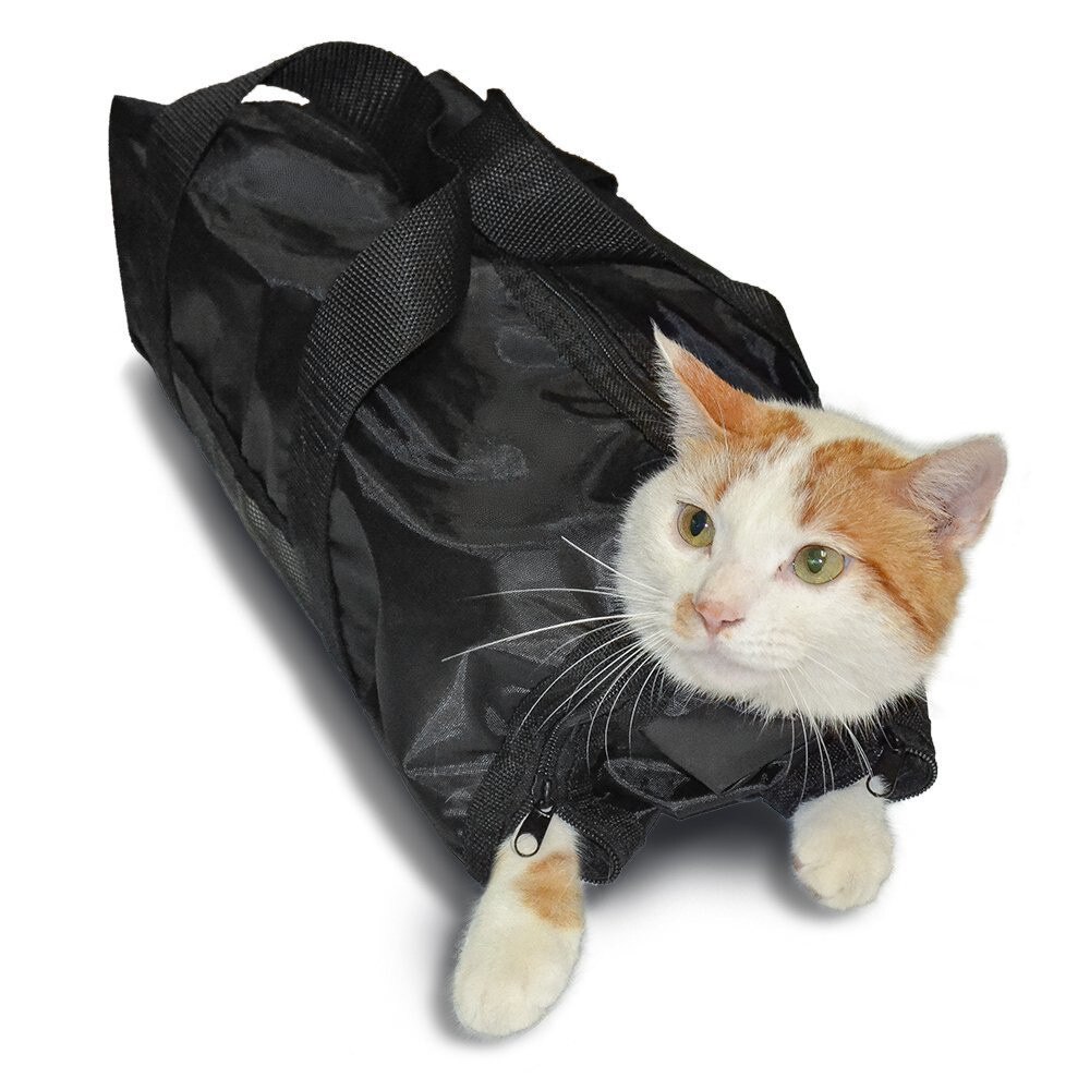 Borsa di ritenuta da bagno per toelettatura per gatti in maglia resistente per artiglio taglio unghie t guarnizione unghie da bagno iniezione morso antigraffio Res