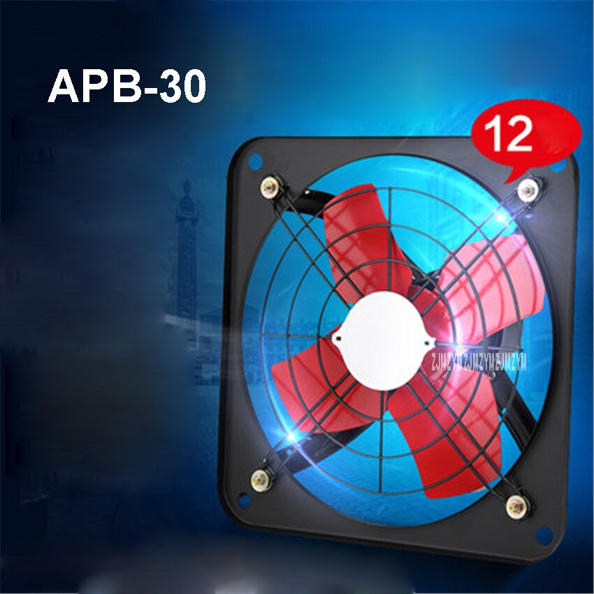 APB-30 Mini ventilador de pared para ventana, para baño, cocina, inodoros, ventiladores de ventilación, ventanas, ventilador de escape, instalación de 220 V/35 W