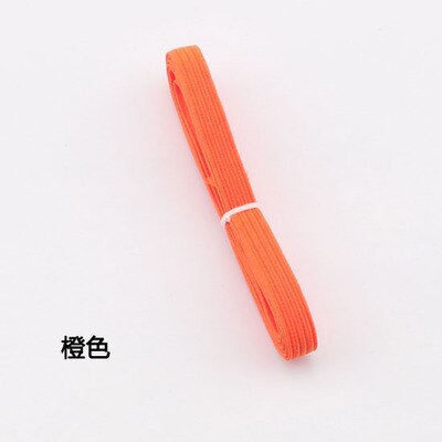 6mm couleur haute élastique rond élastique/rond élastique corde/élastique ligne élastique/accessoires de couture: orange