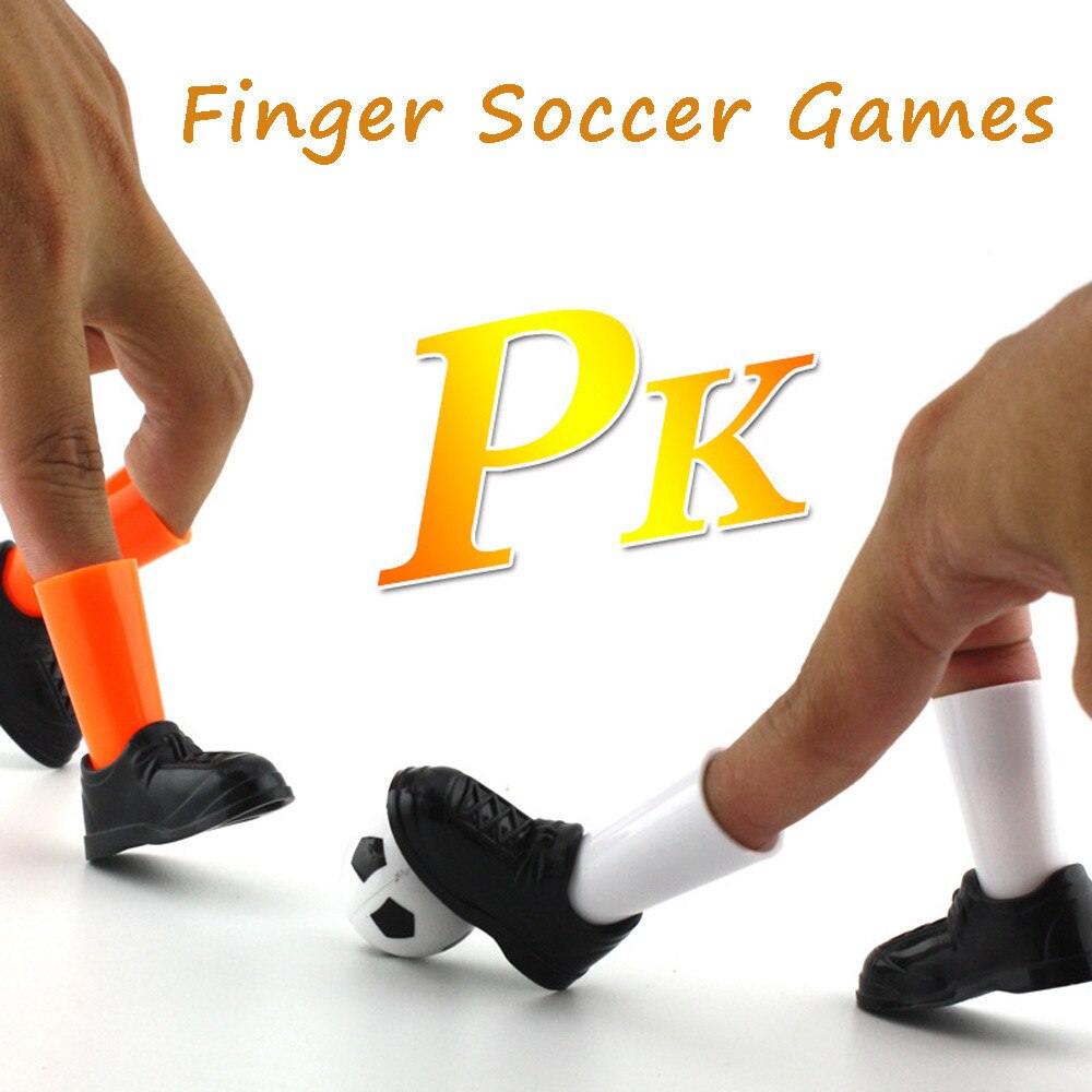 Finger peger på fodbold finger fodbold legetøj ideel fest finger fodbold match legetøj sjovt finger legetøjssæt sæt med to mål #20