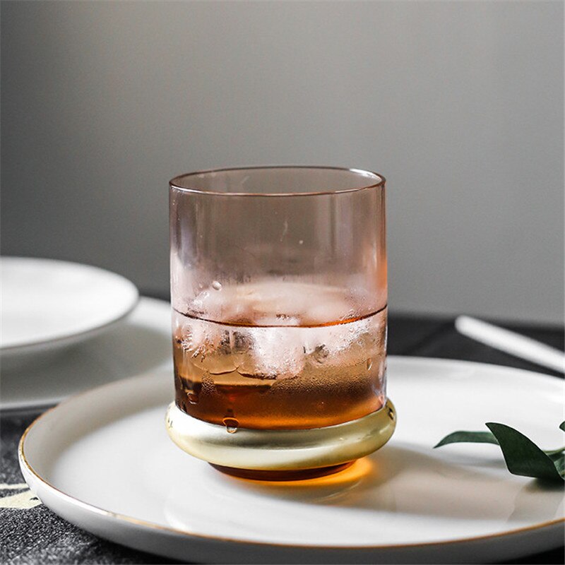 1 pc japanska stylegold glas vin öl glas dagligen champagne vin glas bägare juice kopp hushåll