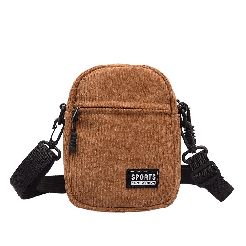 Vrouwen Canvas Tas Mode Mini Mobiele Telefoon Tas Met Rits Koreaanse Crossbody Tas Voor Vrouwelijke Dames Schoudertas Bolsa Feminina: Khaki