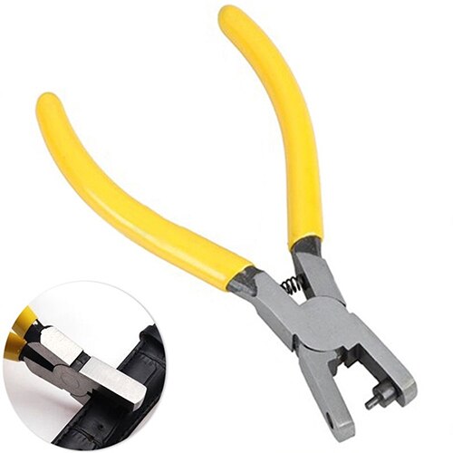 Universele 2Mm Ronde Lederen Riem Horloge Band Perforator Tang Sieraden Tool Voor Ponsen Kleinere Gaten In Leer Horloge band