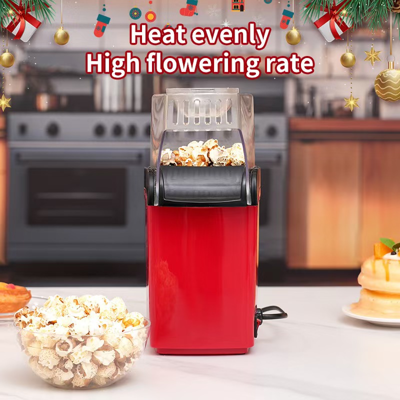 Electric Portable Popcorn Maker Fully Automatic Home Popcorn Popper Air Popcorn Machine Healthy No Oil Mini Popcorn Maker