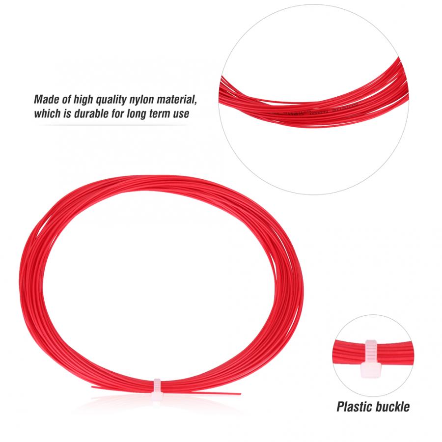 Badminton Racket Racquet String Line 10m Nylon Badminton String Flexible Hard Feeling String Badminton Training Accessory