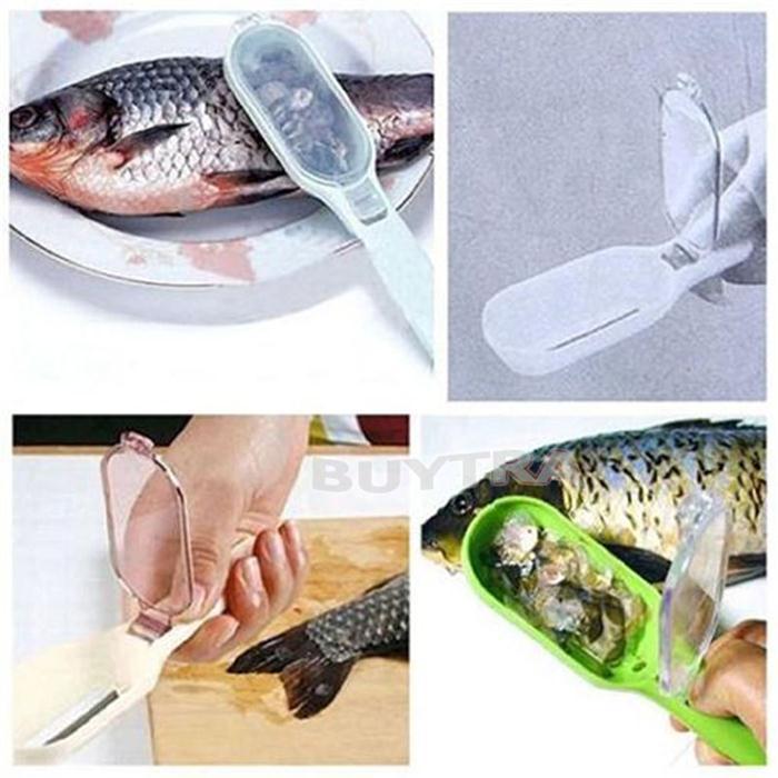 1 Stuks Duurzame Plastic Vis Schaal Remover Schraper Cleaner Scaler Keukengerei Peelers Verwijderen Schubben Schraper