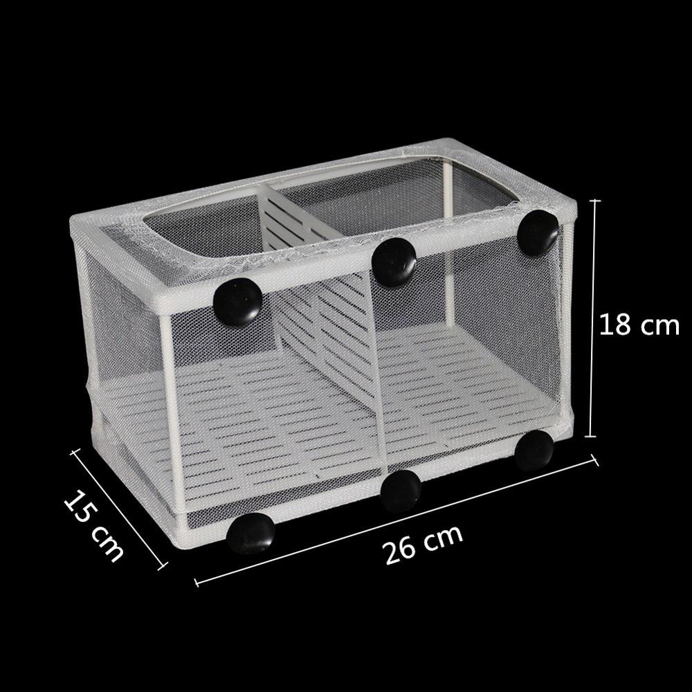 Aquarium Water Isolatie Netwerk Hangende Vis Fokken Fokken Isolatie Box Aquarium Aquarium Accessoire Twee Grootte Optioneel 1Pc
