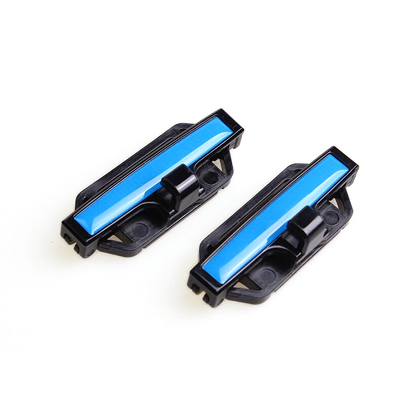 2 stk plastik bil sikkerhedssele stop afstand grænse clips auto universal holder sele stop clips til biltilbehør: Blå