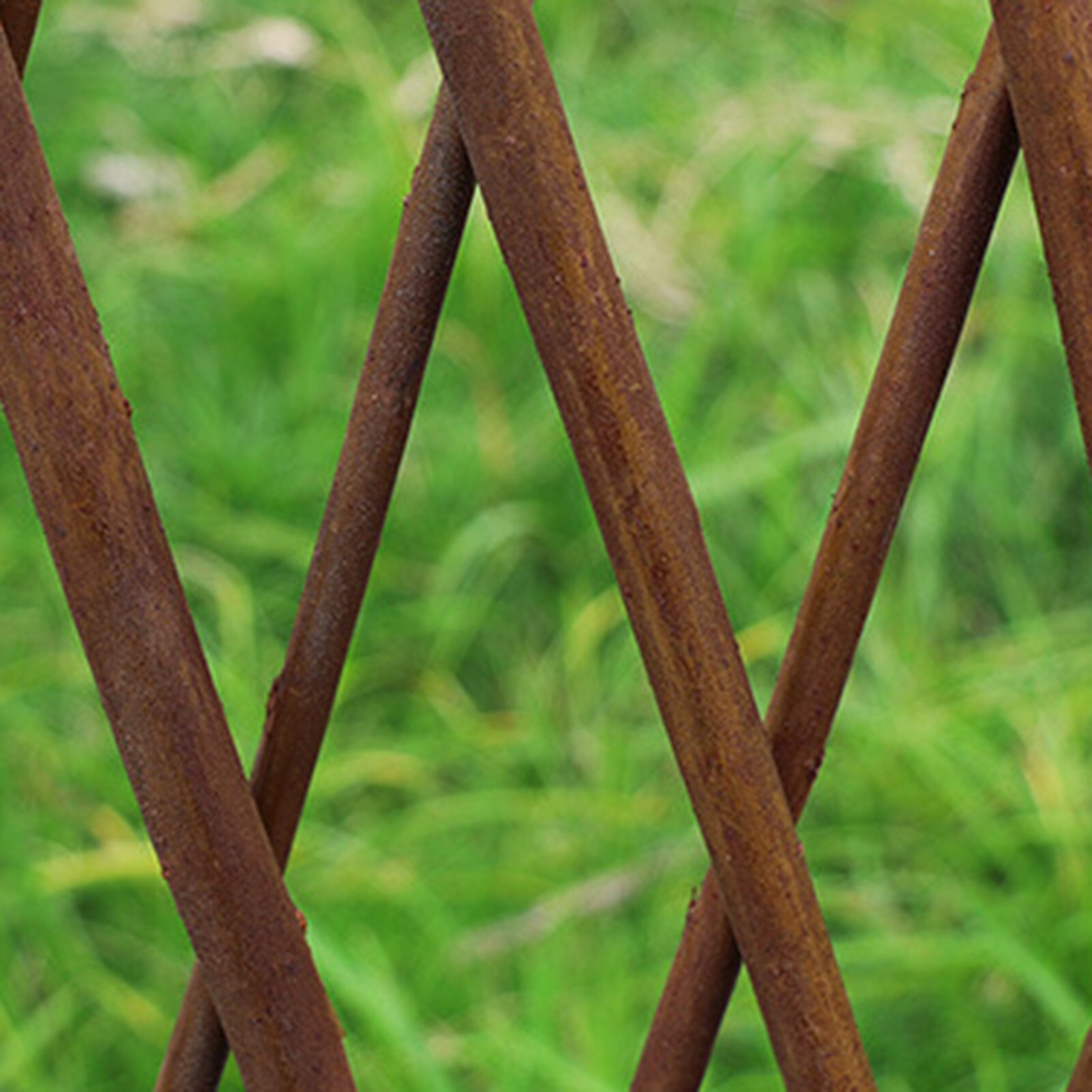 Retractable Artificial Willow Wood Fence With Flowers Protect Privacy Fence Suitable For Wall Decoration Fence Screens