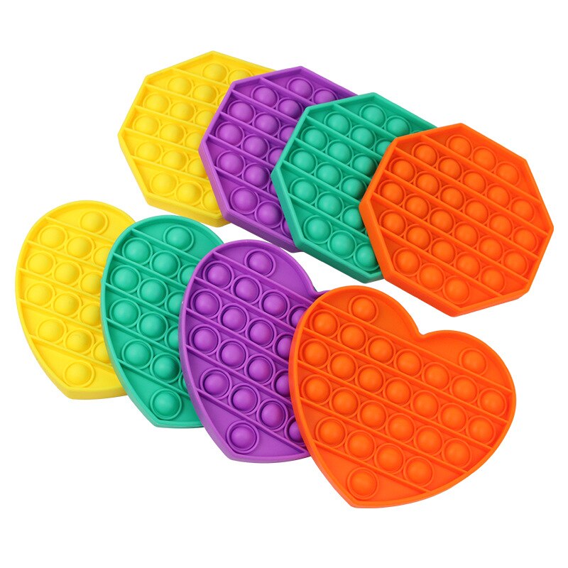 5Pcs/Lot Push Bubble Fidget Sensory Popsit Special Needs Stress Reliever Figet Toys Popit Stress Soft Squeeze Toy