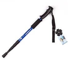 Hiking Camping Walking Trekking Trail Poles Stick 4-section Adjustable Bastones Canes Walking Cane Rubber senderismo Carbono
