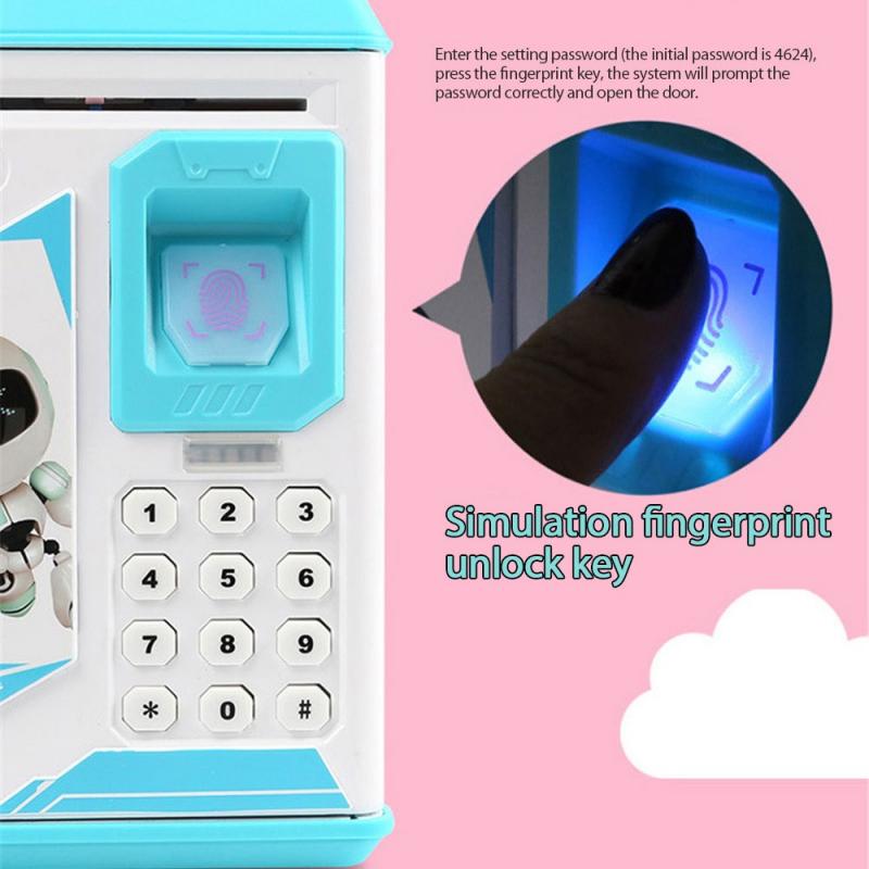 Elektronische Sparschwein ATM Passwort Geld Kasten Bargeld Münzen Spardose ATM Bank Sicher Kasten Automatische Ablagerung Banknote Für freundlicher