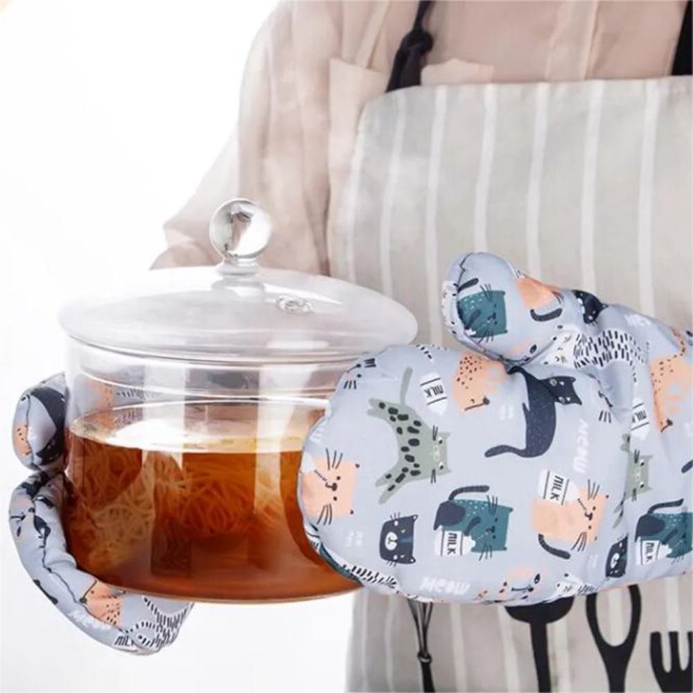 1pcs Heat-insulating Gloves, Anti-scald Microwave Gloves, High Temperature Resistant Kitchen Baking Oven Gloves