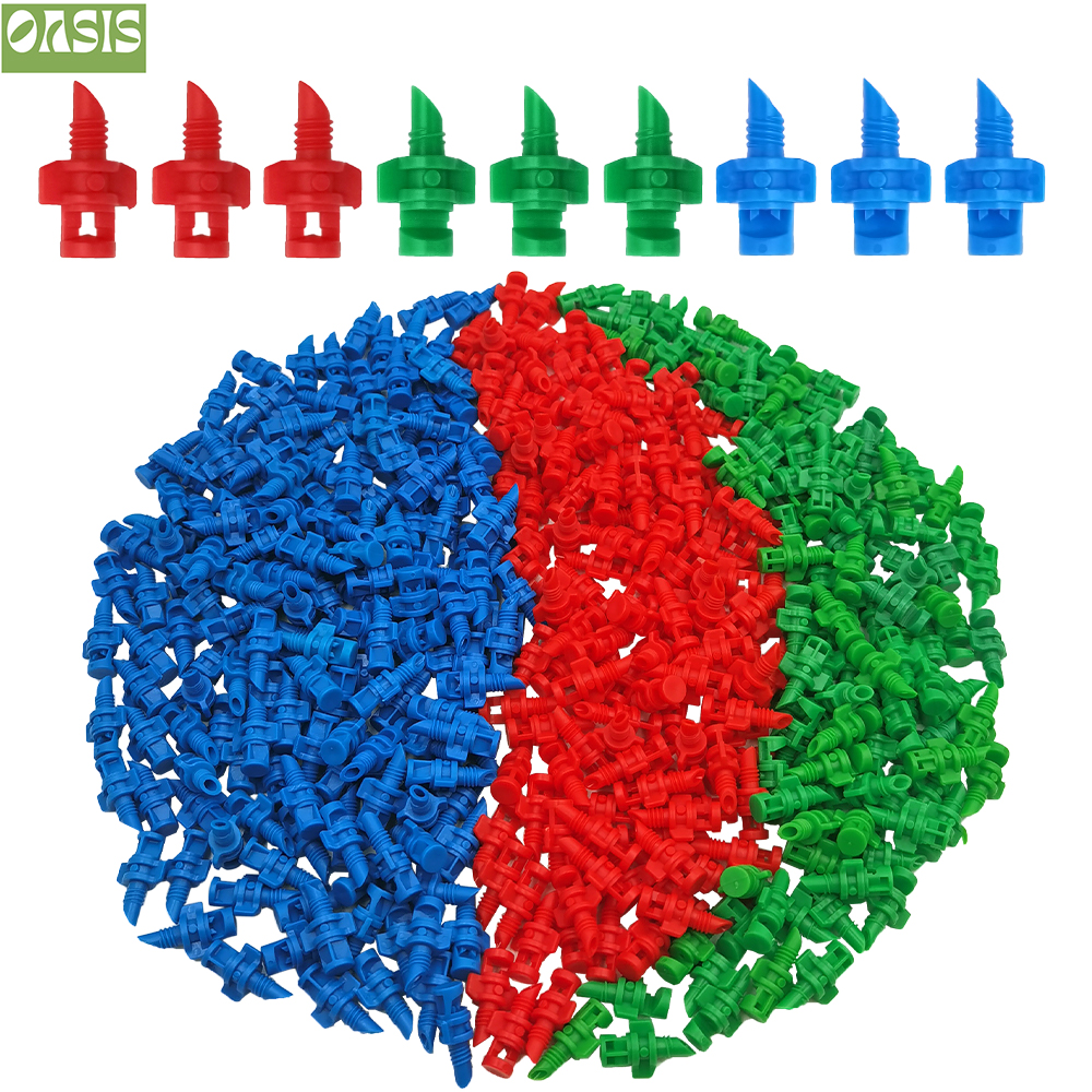 oasi 100pz 90/180/360 Gradi Ugello di Rifrazione Irrigatore da Giardino Agricoltura Irrigazione Pianta Ugello di Spruzzo Nebulizzazione per Fiori