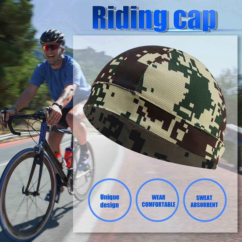 2121 Unisex Cycling Helmet Liner Skull Cap Spring Under Helmet Cap Men Women Running Beanie Hat Quick Dry Sport Caps#0814y30: E