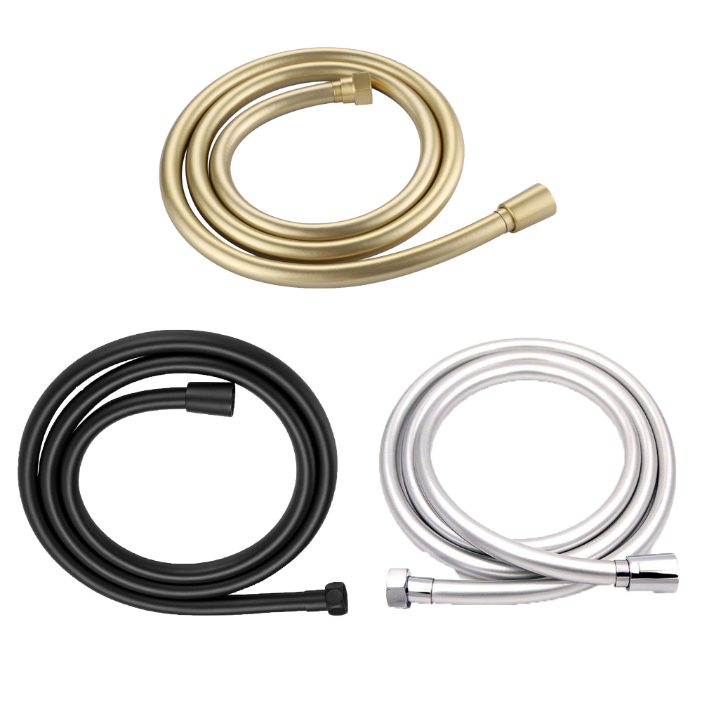 Manguera de ducha de alta presión de 1,5/2/3/4M, plomería para accesorios de baño, tubos de ducha flexibles universales de PVC antienrollamiento G1/2 pulgadas