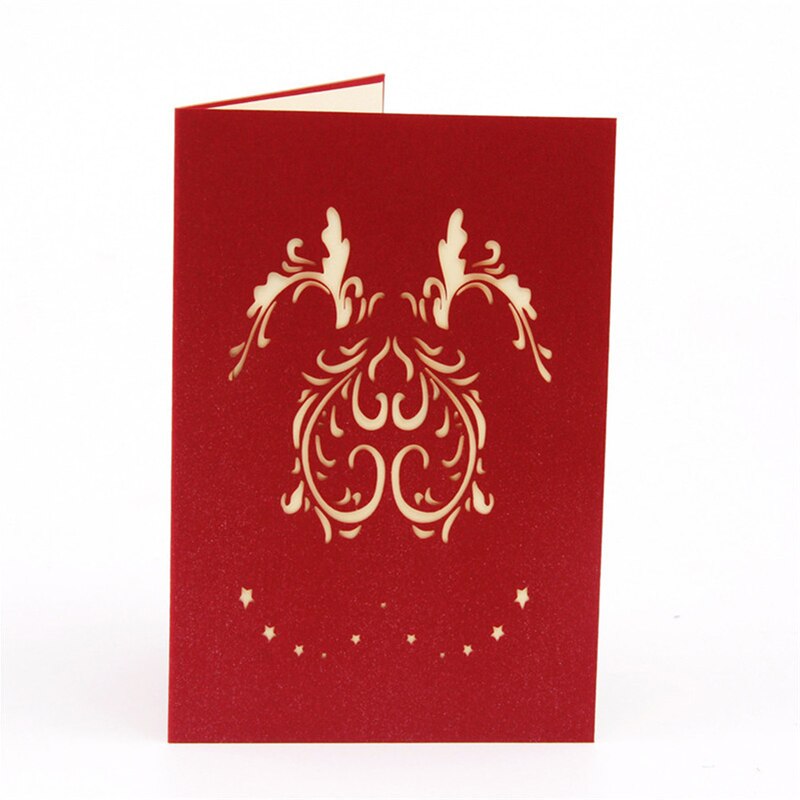 Romantic Love Card 3D Pop-up Love Tree Greeting Card Couple Anniversary Paper Card for Wedding Party Valentine's Day