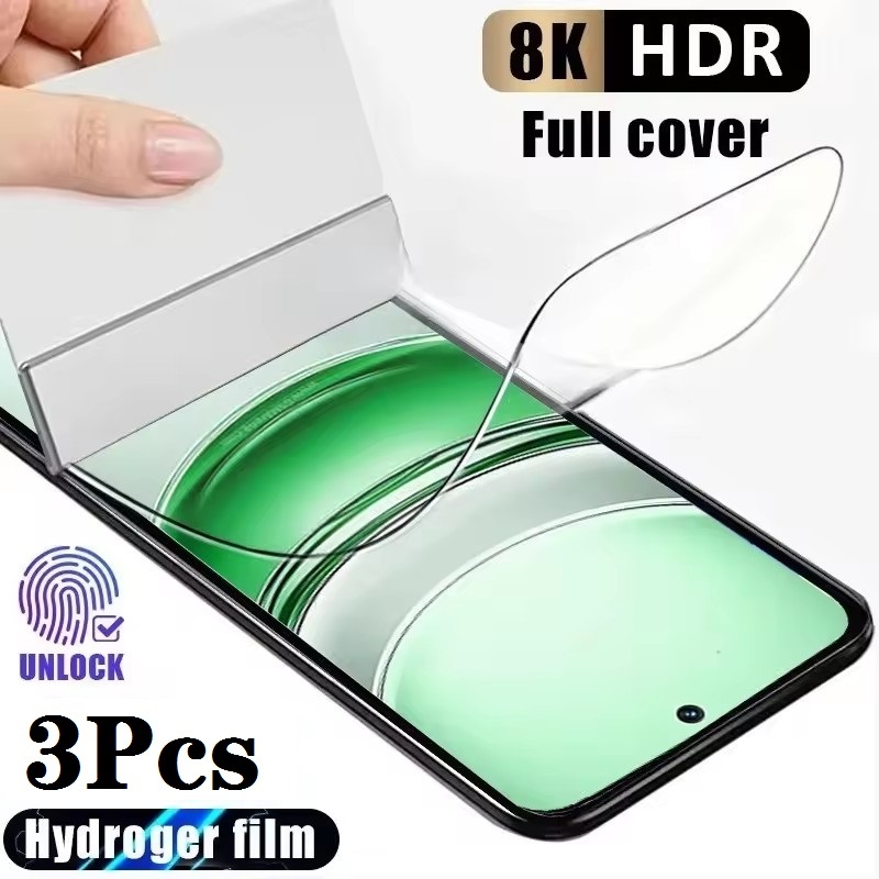 3pcs Full Cover Hydrogel Film for Realme 14 Pro 14x 12x 13 12 12Lite 12+ 11 10 9 Plus 13+ Screen Protector
