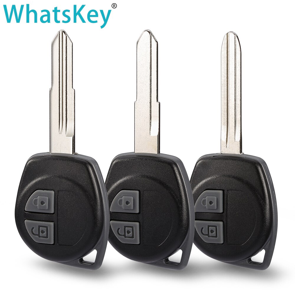 WhatsKey 2 Buttons Remote Car Key Shell For Suzuki Swift Vitara SX4 Alto jimny Replacement key HU133R/SZ11R Blade Button Pad