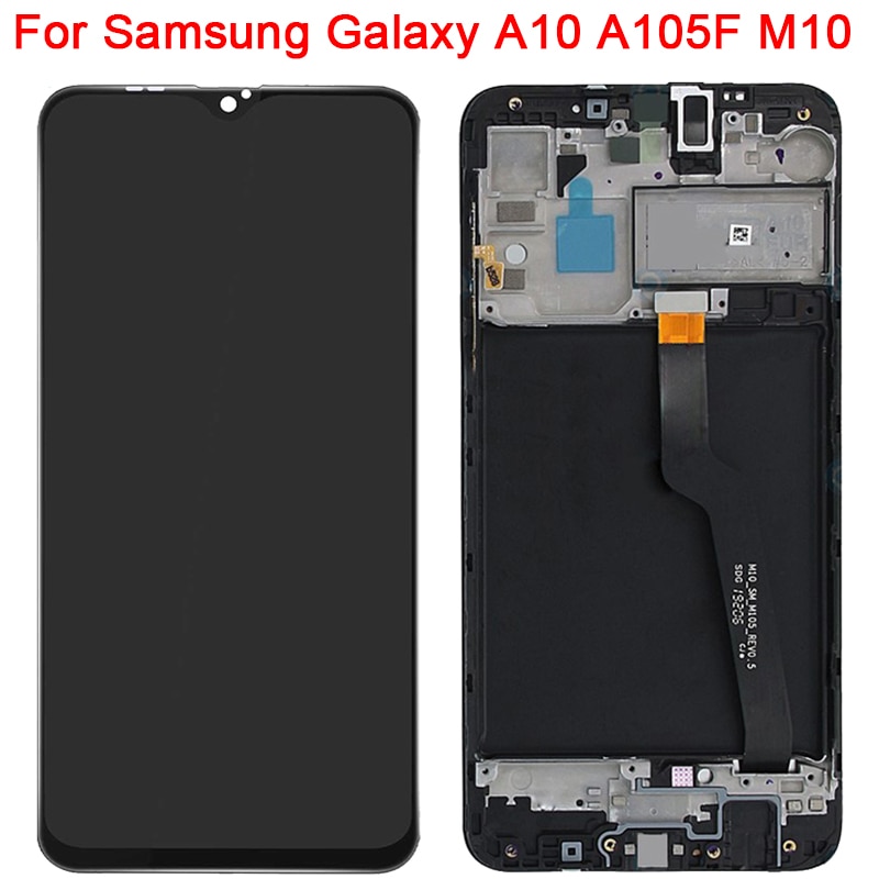 Original A105F/DS LCD For Samsung Galaxy A10 M10 A105F LCD With Frame 6.2" SM-A105F Display Touch Screen Digitizer Assembly