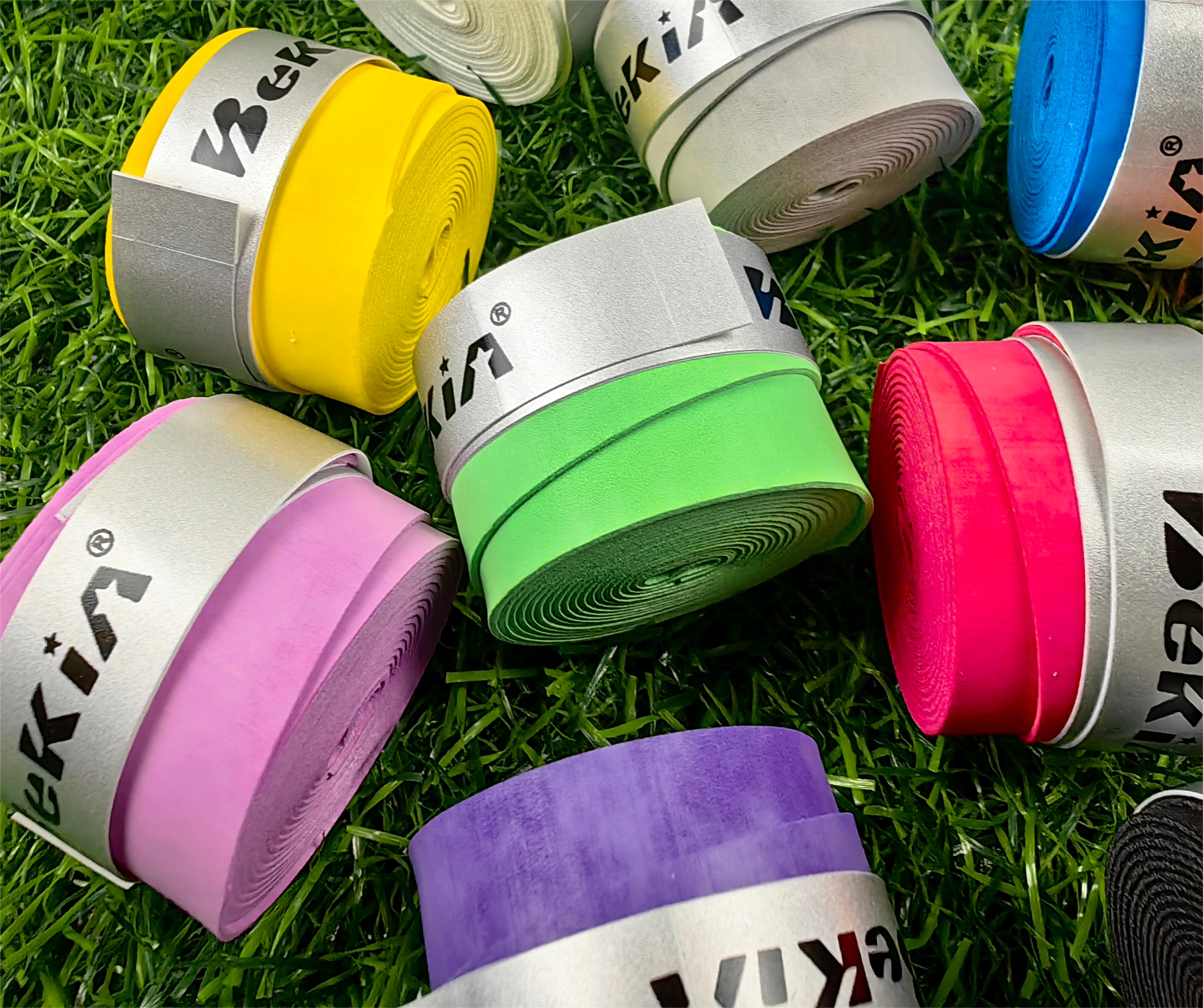 60 kpl/pakkaus kuiva tennismailan kahva liukumaton hikeä imevä suojus tapit sulkapallokahvat mailan tärinäsuoja hikinauha