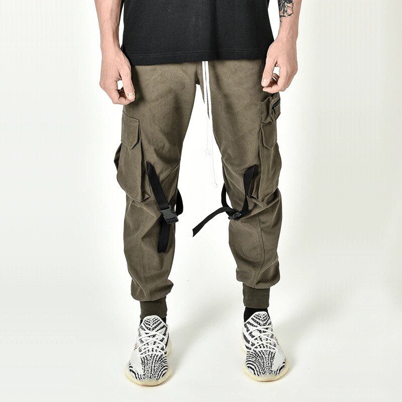 Heren joggingbroek van katoen, heren herfstbroek met meerdere zakken, hardloopbroek voor heren, trainingsbroek voor heren