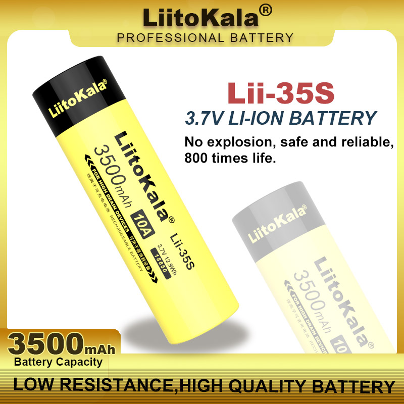 Liitokala lii -51s lii -35s lii -31s lii -16c 3.7v 18500 26650 18650 18350 aa aaa 1.2v nimh genopladeligt lithiumbatteri