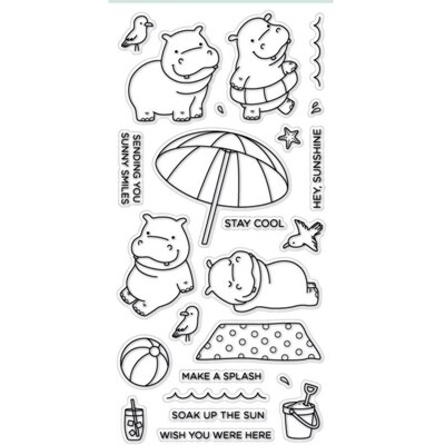 Litet djur piggy sjölejon gör självklart siikon stämpelkort att göra hantverk dekor scrapbooking mall stencil dies: Ww0286 a 1